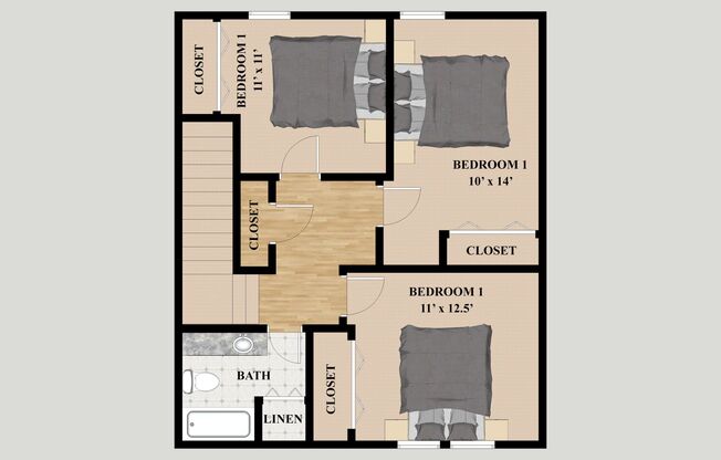 3 beds, 1.5 baths, 1,250 sqft, $2,050, Unit 659