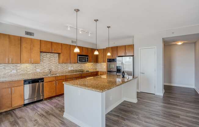 Entertaining Islands and Quartz Countertops at THE MONARCH BY WINDSOR, 801 West Fifth Street, Austin