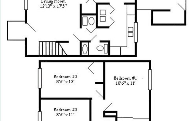 3 beds, 1.5 baths, 1,050 sqft, $1,249, Unit 3028