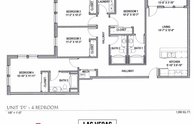 4 beds, 3 baths, 1,596 sqft, $5,580, Unit S404 (Furnished)