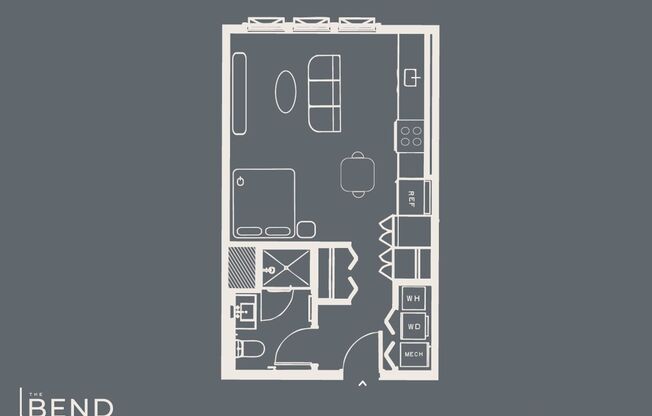 Studio, 1 bath, 445 sqft, $1,450, Unit 212