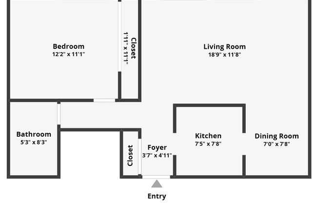 1 bed, 1 bath, 600 sqft, $1,845, Unit 406