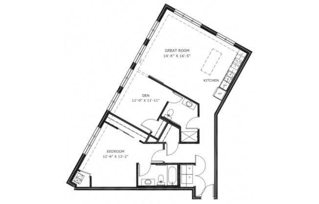1 bed, 2 baths, 1,152 sqft, $2,695, Unit 211
