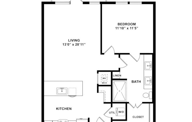 1 bed, 1 bath, 780 sqft, $1,695