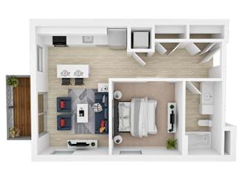 1 bed, 1 bath, 570 sqft, $1,529