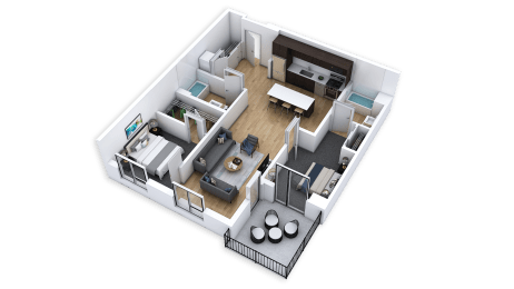 2 beds, 2 baths, 922 sqft, $2,498