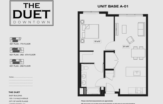 1 bed, 1 bath, 733 sqft, $2,767.11, Unit 505E