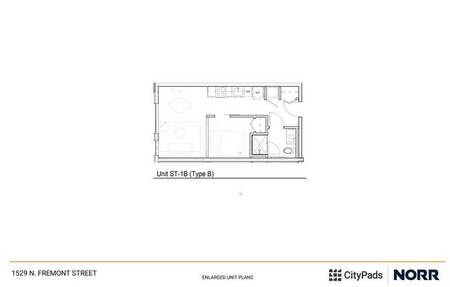 1 bed, 1 bath, 389 sqft, $2,400, Unit 226