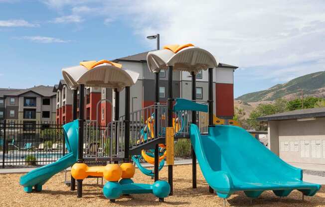 our apartments showcase a playground