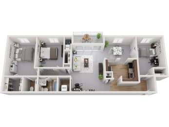 2 beds, 1.5 baths, 1,224 sqft, $1,940
