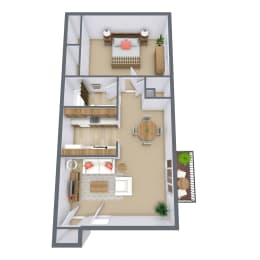 1 bed, 1 bath, 755 sqft, $930