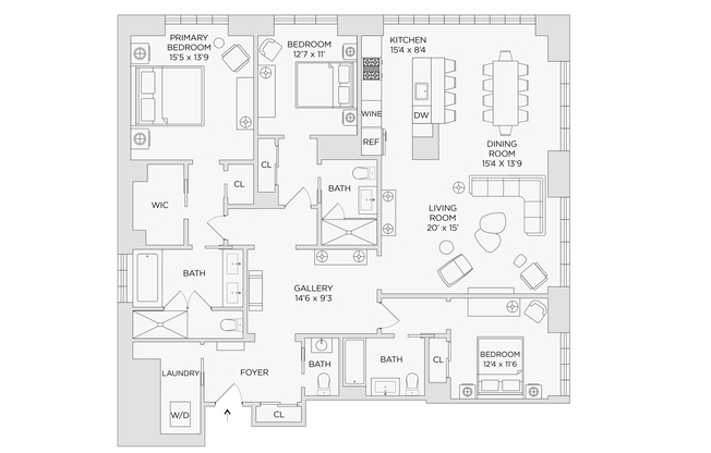 3 beds, 3.5 baths, 2,229 sqft, $25,000, Unit 10A