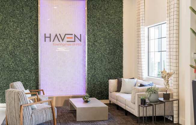 Leasing Office and Lounge Area at Haven Townhomes at P83 in Peoria Arizona