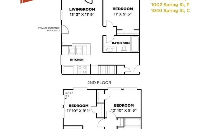 4 beds, 2 baths, $4,500, Unit CV 1002-P