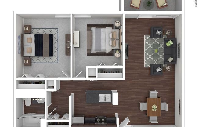 2 beds, 1 bath, 897 sqft, $3,320