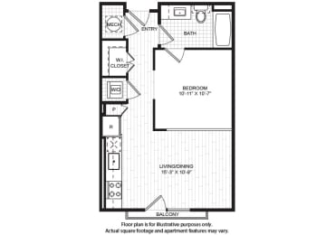 Studio, 1 bath, 552 sqft, $1,574