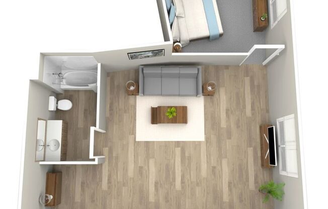 1 bed, 1 bath, 515 sqft, $1,450, Unit 404