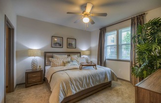Bedroom at The Strand Apartments in Oviedo, FL