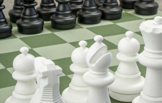 Giant Chess Board at Cabana Bridges Apartments in Tucson Arizona