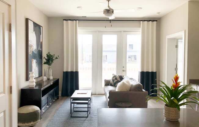 Modern Living Room at Ansley Park Apartments, North Carolina, 28412