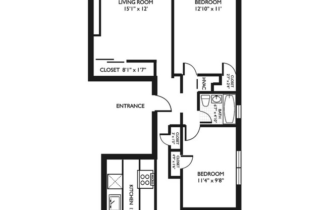 3 beds, 1 bath, 900 sqft, $2,750, Unit 6100-2nd floor