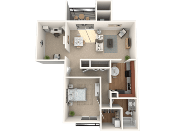 1 bed, 1 bath, 1,134 sqft, $1,527