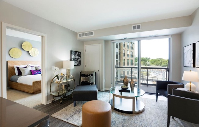 Expansive windows with natural light in apartments at Residences at 1700, Minnesota, 55305