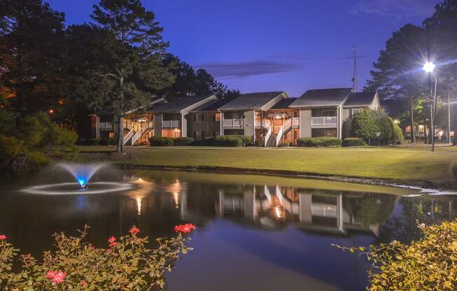 Night life lightsat Harvard Place Apartment Homes by ICER, Lithonia, 30058