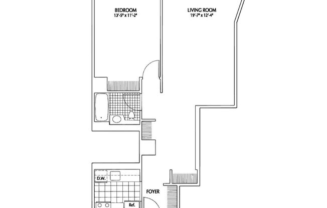 1 bed, 1 bath, 773 sqft, $4,331, Unit 20-J