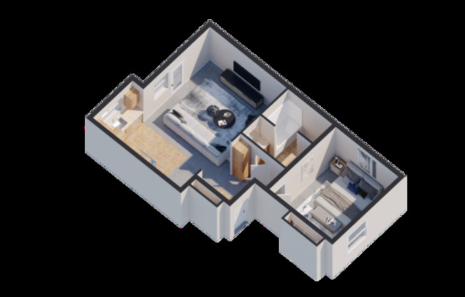 1 bed, 1 bath, 725 sqft, $1,245, Unit 1684-202