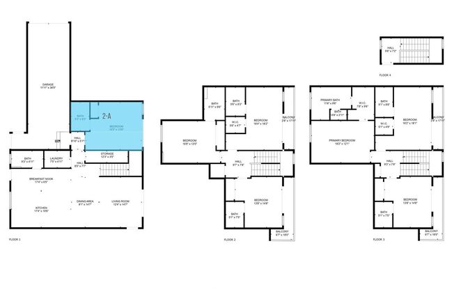 1 bed, 1 bath, 260 sqft, $1,750, Unit 3917 Unit 2-A