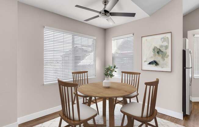 Dining nook at The Links at Plum Creek in Castle Rock, CO