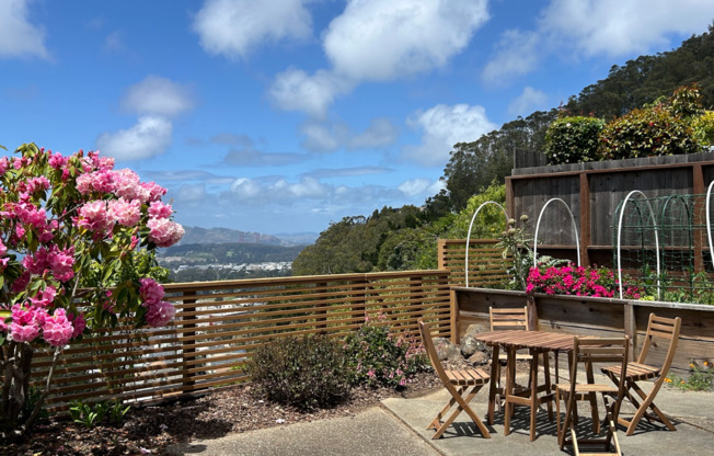 Rare Single Family Home in Forest Knolls with ocean views, back yard and large garage