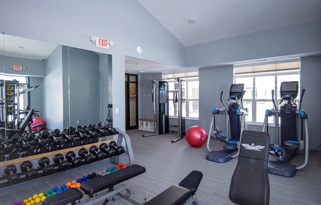 Free Weights, Cardio and Strength Training Equipment at the Fitness Center