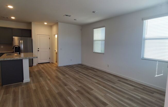 Beautifully designed modern townhome with attached garage.