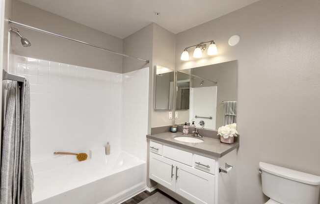 Bathroom With Bathtub at 55+ FountainGlen Seacliff, Huntington Beach, CA