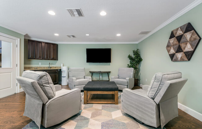 TV Room at The Oasis at Wekiva, Florida