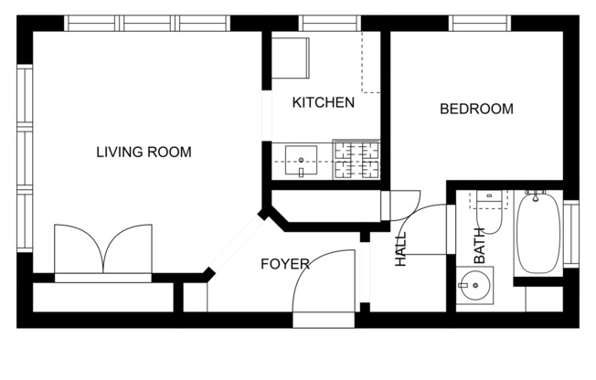 1 bed, 1 bath, $795, Unit 31