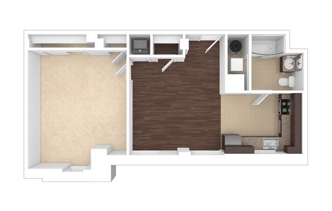1 bed, 1 bath, 680 sqft, $2,245, Unit H-G17