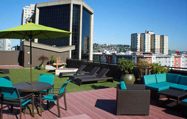 Moda Apartments Rooftop Deck with City Views