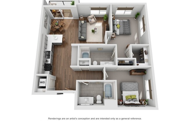 2 beds, 2 baths, 1,090 sqft, $1,690, Unit 322