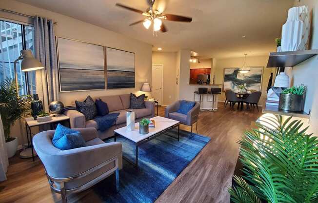 Living Room With Kitchen at The Paramount by Picerne, Las Vegas, 89123