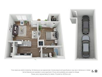 1 bed, 1 bath, 752 sqft, $1,671
