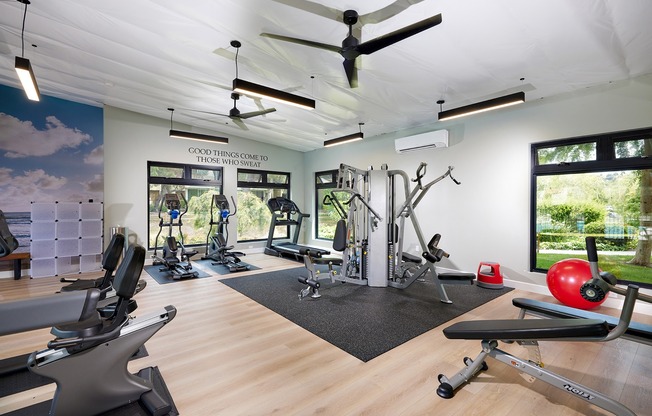 Newly renovated fitness center