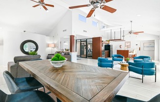 Clubhouse Interior at Bookstone and Terrace Apartments in Irving, Texas