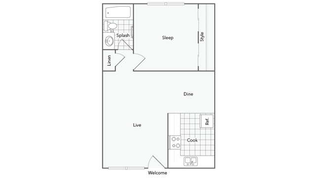 1 bed, 1 bath, 700 sqft, $2,650