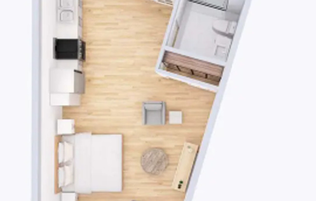 Studio, 1 bath, 504 sqft, $1,424, Unit Unit 405