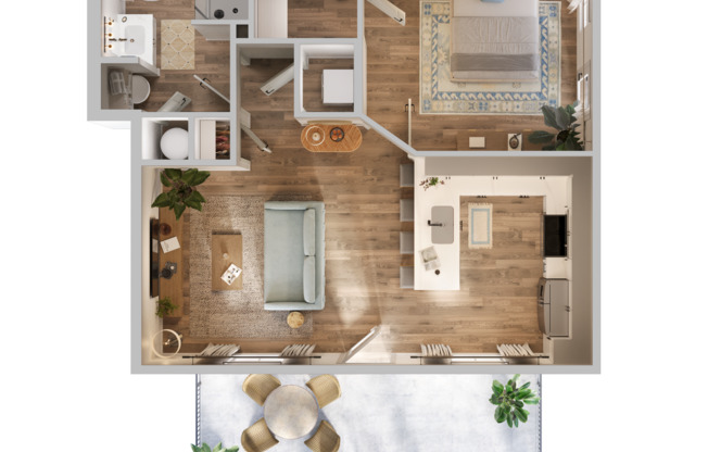 1 bed, 1 bath, 644 sqft, $1,425, Unit 1103