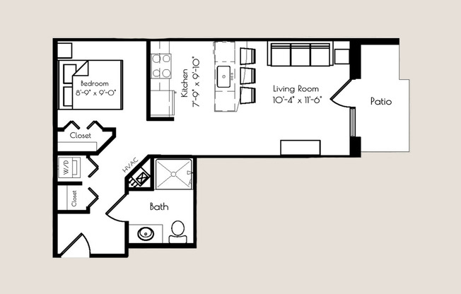 Studio, 1 bath, 531 sqft, $1,525, Unit 8310 Globe Drive - 127