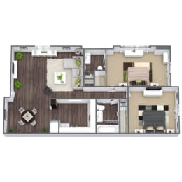 2 beds, 2 baths, 935 sqft, $2,708